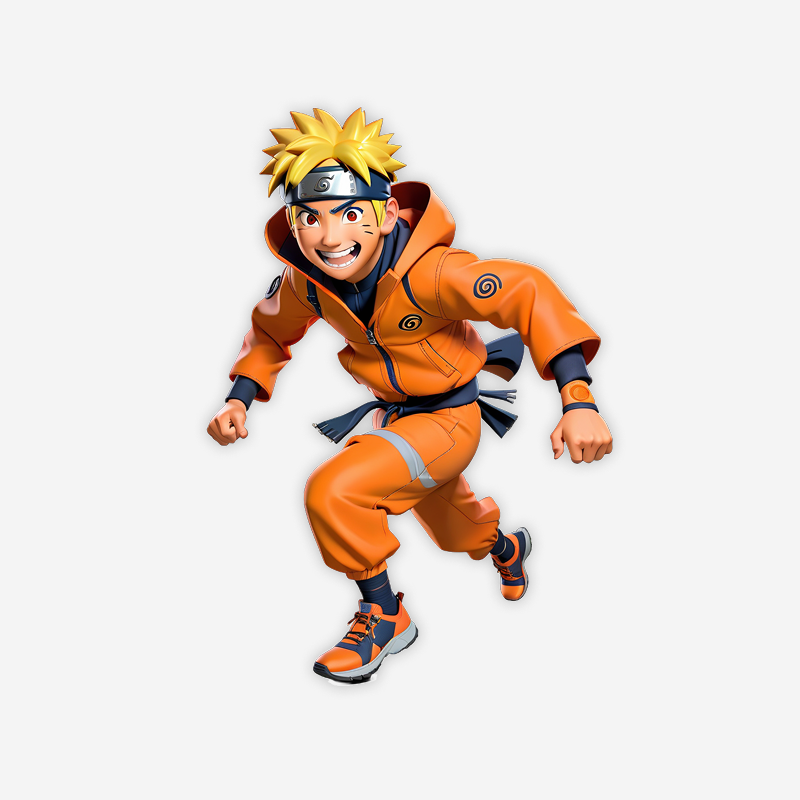 Naruto Running Pose Sticker