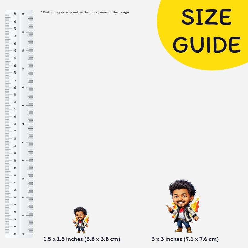 Photo-to-Cartoon Stickers - Pack of 5